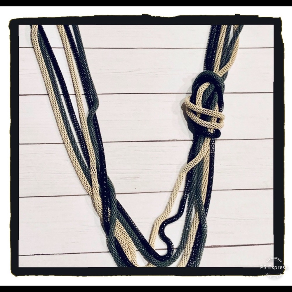 NEW Anthropologie Bendable Mesh Necklace Trio